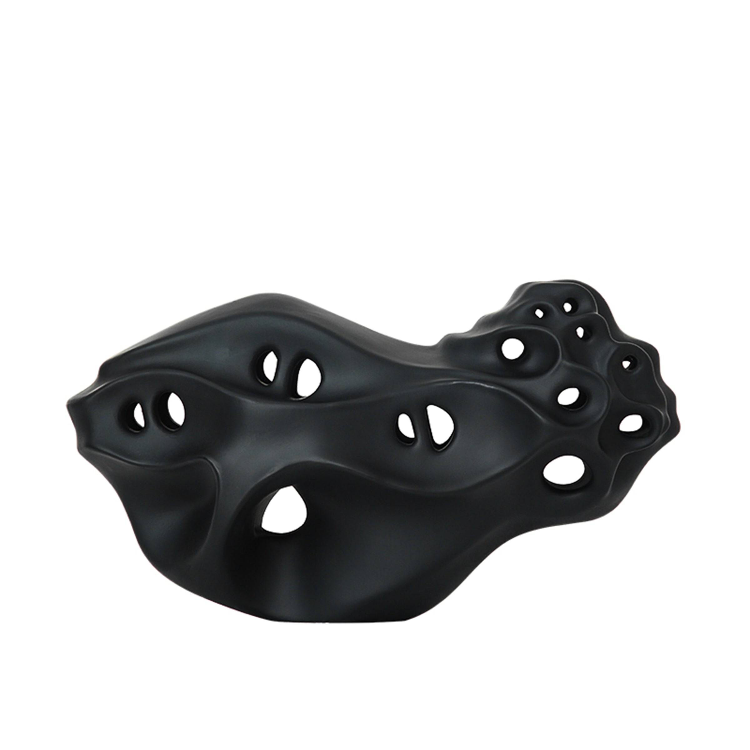 Irregular Hollow Ornament Black Fc-Sz2156A -  Home Decor Figurines | ديكور كتلة مجوفة غير منتظمة سوداء - ebarza Furniture UAE | Shop Modern Furniture in Abu Dhabi & Dubai - مفروشات ايبازرا في الامارات | تسوق اثاث عصري وديكورات مميزة في دبي وابوظبي