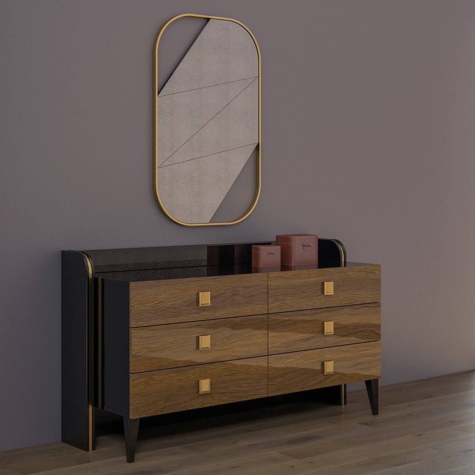 Kant Dresser & Mirror Kant-Dresser+Mirror -  Dressers and Mirrors | طاولة زينة و مرآة من كانت - ebarza Furniture UAE | Shop Modern Furniture in Abu Dhabi & Dubai - مفروشات ايبازرا في الامارات | تسوق اثاث عصري وديكورات مميزة في دبي وابوظبي