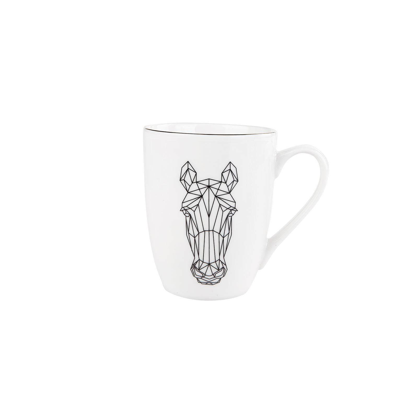 Karaca Draft Horse 2 Mug 153.03.06.1757 -  Mugs | طقم رسم حصان كوبين من كاراجا - ebarza Furniture UAE | Shop Modern Furniture in Abu Dhabi & Dubai - مفروشات ايبازرا في الامارات | تسوق اثاث عصري وديكورات مميزة في دبي وابوظبي