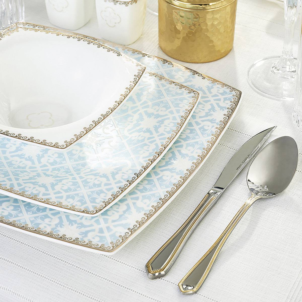 Karaca Fine Pearl Contour 62 Pieces Dinnerware Set For 12 People 153.03.08.1112 -  Dinnerware Sets | طقم أواني الطعام كاراجا فاين بيرل كونتور 62 قطعة تكفي 12 شخصًا - ebarza Furniture UAE | Shop Modern Furniture in Abu Dhabi & Dubai - مفروشات ايبازرا في الامارات | تسوق اثاث عصري وديكورات مميزة في دبي وابوظبي