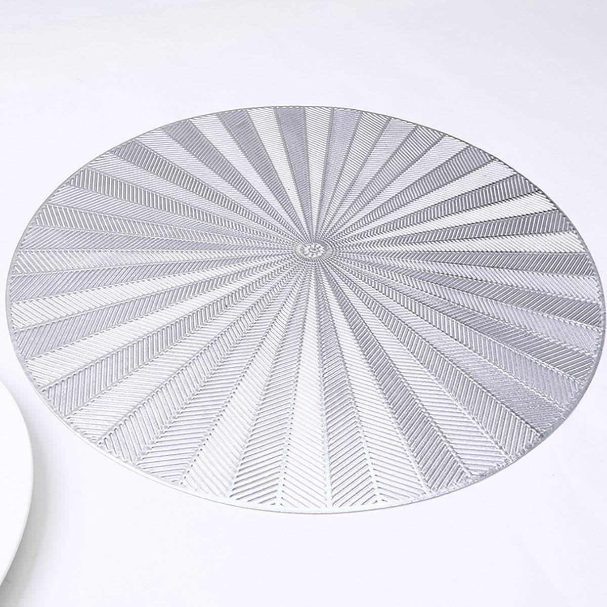 Karaca Greenhouse 2-Set Placemat Silver 153.20.01.0257 -  Placemats | كاراجا الدفيئة 2 مجموعة مفرش المائدة الفضة - ebarza Furniture UAE | Shop Modern Furniture in Abu Dhabi & Dubai - مفروشات ايبازرا في الامارات | تسوق اثاث عصري وديكورات مميزة في دبي وابوظبي