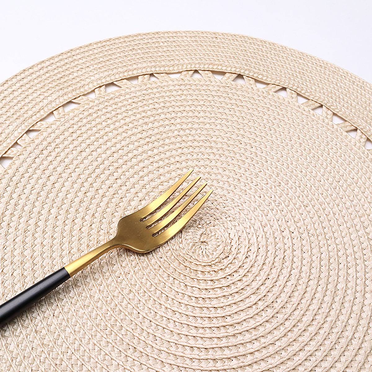 Karaca Greenhouse Straw Look Placemat Natural 153.20.01.0255 -  Placemats | قش كاراجا ، مظهر قش الدفيئة الطبيعي - ebarza Furniture UAE | Shop Modern Furniture in Abu Dhabi & Dubai - مفروشات ايبازرا في الامارات | تسوق اثاث عصري وديكورات مميزة في دبي وابوظبي