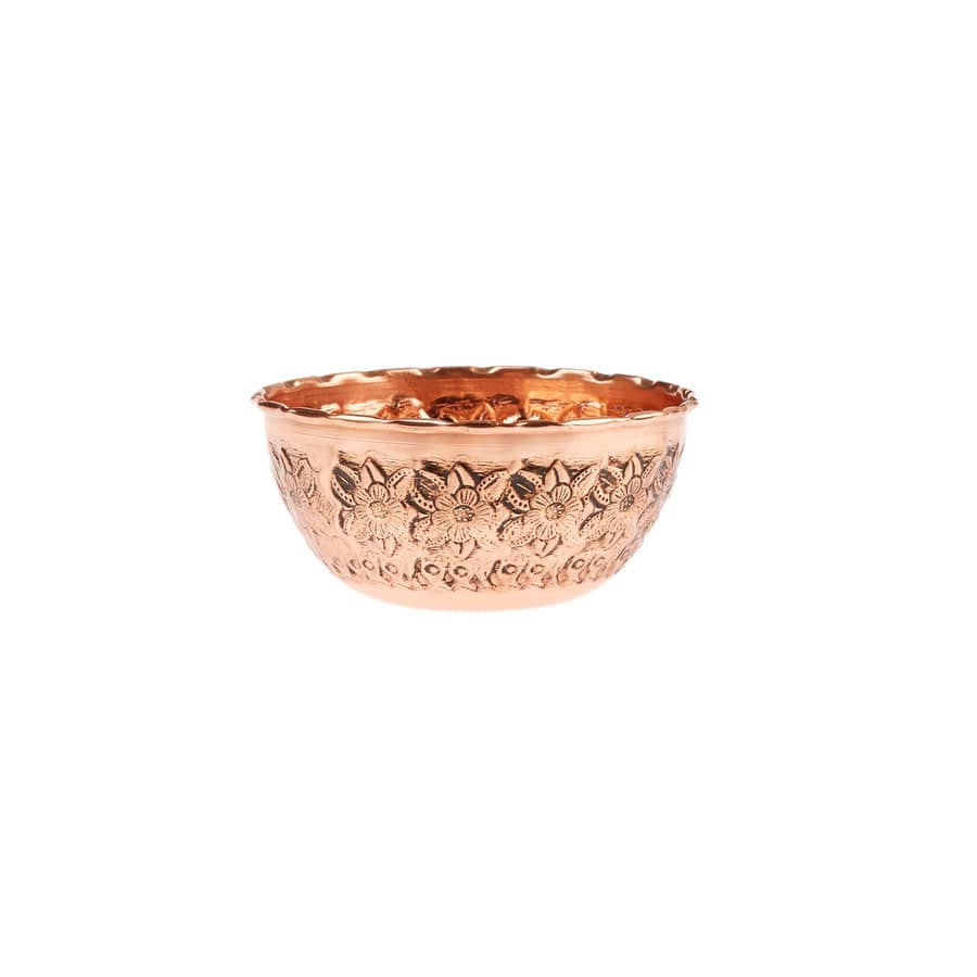 Karaca Home Anatolia Copper Cookie Bowl 300.21.02.0218 -  Plates | وعاء كوكي نحاسي من كاراجا هوم الأناضول - ebarza Furniture UAE | Shop Modern Furniture in Abu Dhabi & Dubai - مفروشات ايبازرا في الامارات | تسوق اثاث عصري وديكورات مميزة في دبي وابوظبي