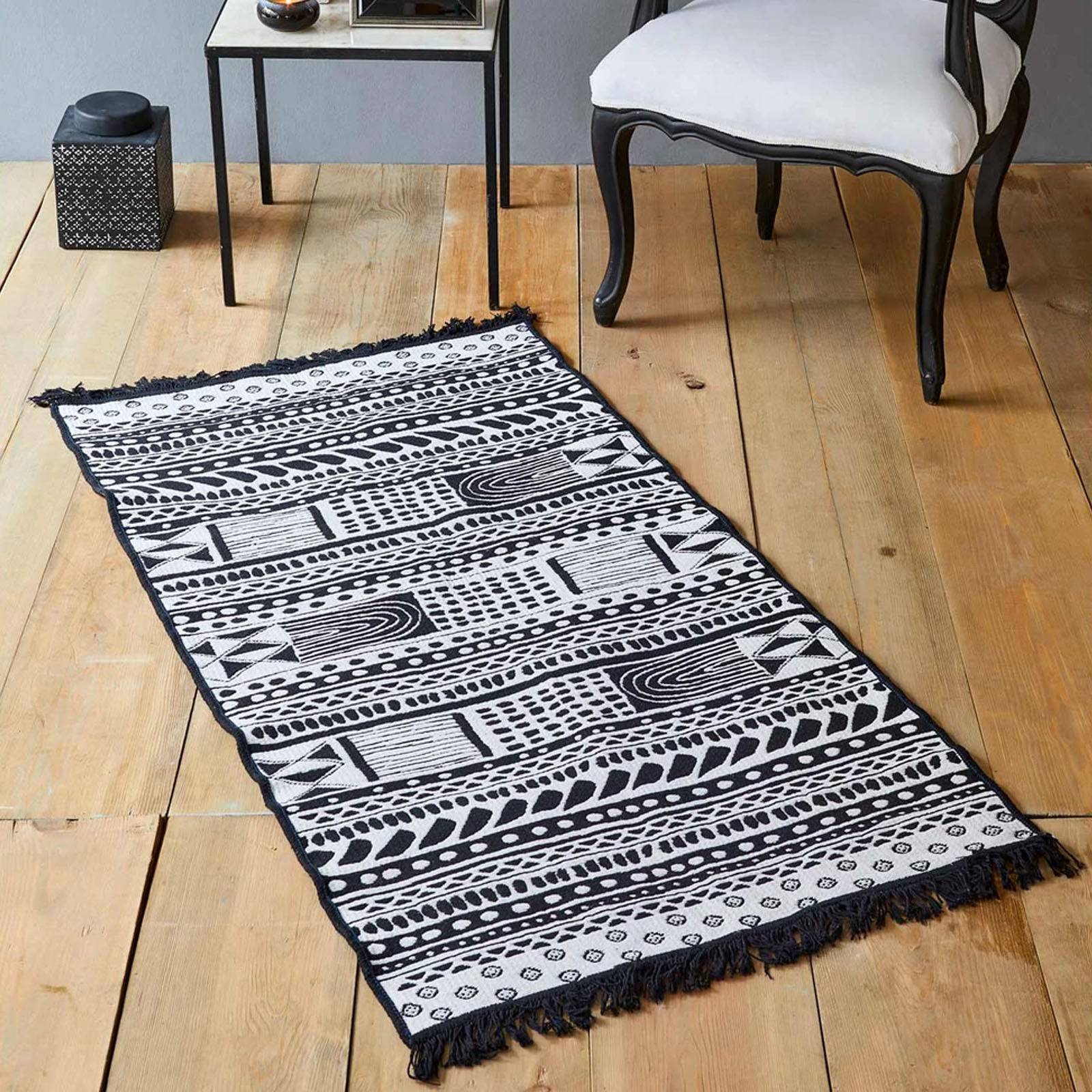 Karaca Home Anatolian Mau Double Face Kilim  201.17.01.0123 -  Bath Mats | سجادة الأناضول ماو مزدوج الوجه - ebarza Furniture UAE | Shop Modern Furniture in Abu Dhabi & Dubai - مفروشات ايبازرا في الامارات | تسوق اثاث عصري وديكورات مميزة في دبي وابوظبي