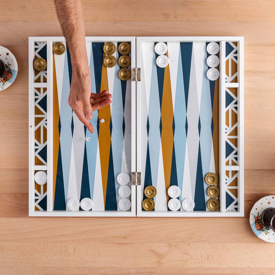 Karaca Home Elegance Green Backgammon 300.21.02.0197 -  Home Decor Figurines | كاراجا هوم إليجانس أخضر طاولة الزهر - ebarza Furniture UAE | Shop Modern Furniture in Abu Dhabi & Dubai - مفروشات ايبازرا في الامارات | تسوق اثاث عصري وديكورات مميزة في دبي وابوظبي