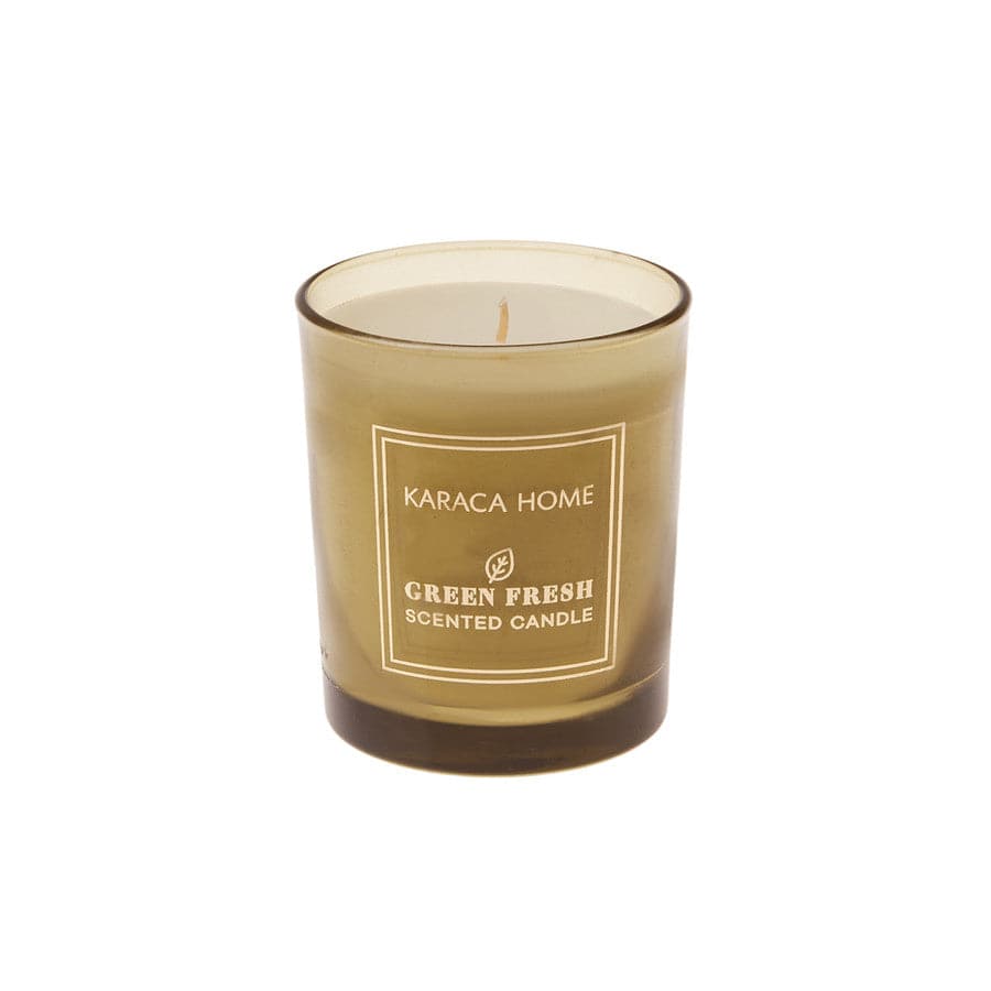 Karaca Home Green Fresh Scented Candle 300.21.02.0057 -  Candles | شمعة كاراجا هوم جرين فريش المعطرة - ebarza Furniture UAE | Shop Modern Furniture in Abu Dhabi & Dubai - مفروشات ايبازرا في الامارات | تسوق اثاث عصري وديكورات مميزة في دبي وابوظبي