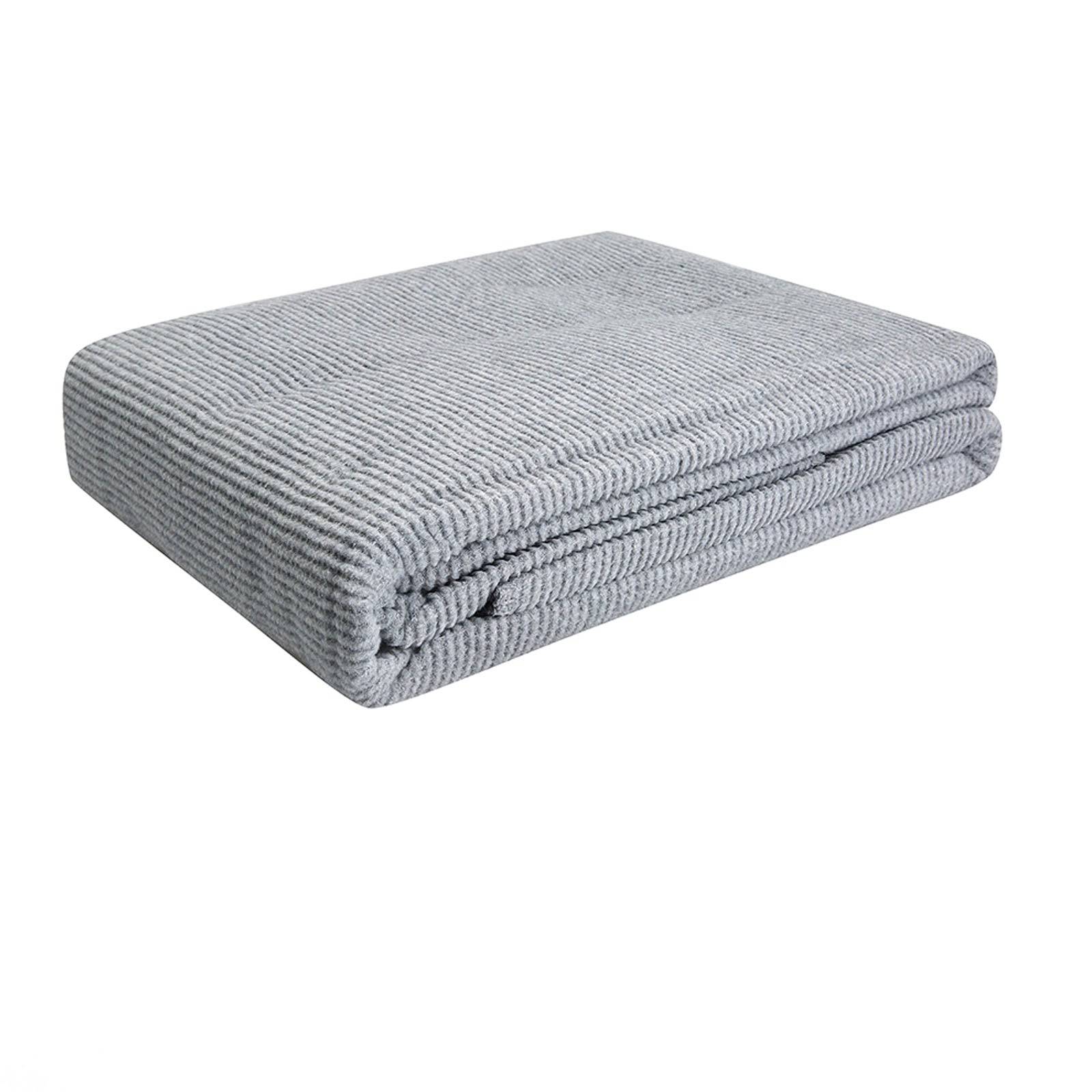 Karaca Home Remas Gray Double Softline Blanket 200.15.01.0235 -  Blankets - ebarza Furniture UAE | Shop Modern Furniture in Abu Dhabi & Dubai - مفروشات ايبازرا في الامارات | تسوق اثاث عصري وديكورات مميزة في دبي وابوظبي