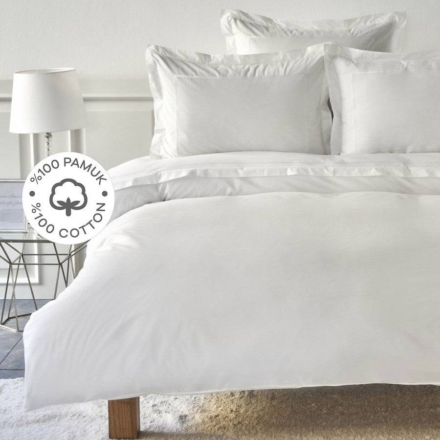 Karaca Home White Collection Moonrise 100% Cotton Double Duvet Cover Set 200.18.01.0644 -  Bedding | مجموعة كاراجا هوم الأبيض مجموعة غطاء لحاف مزدوج من القطن بنسبة 100٪ طلوع القمر - ebarza Furniture UAE | Shop Modern Furniture in Abu Dhabi & Dubai - مفروشات ايبازرا في الامارات | تسوق اثاث عصري وديكورات مميزة في دبي وابوظبي