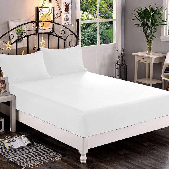 Karaca Home White Double Bed Sheet [Kh Beyaz Cift]01.03.2020 -  Bed Sheets - ebarza Furniture UAE | Shop Modern Furniture in Abu Dhabi & Dubai - مفروشات ايبازرا في الامارات | تسوق اثاث عصري وديكورات مميزة في دبي وابوظبي