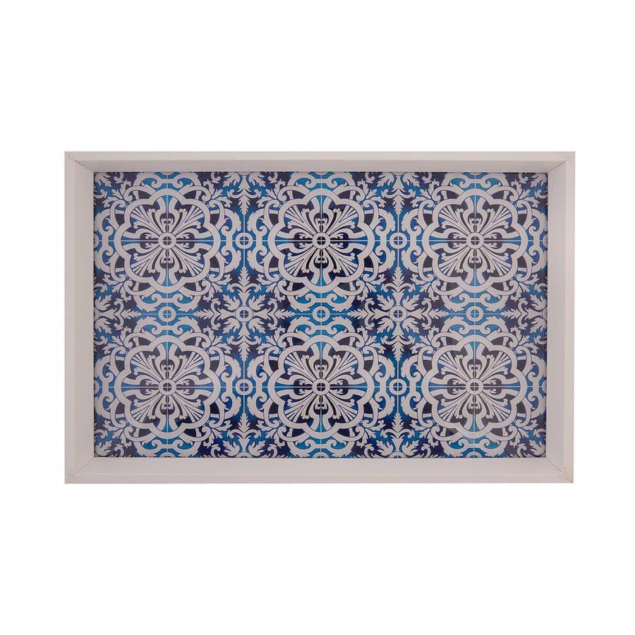 Karaca  Istanbul Pattern Tray 31X46Cm 153.21.01.0158 -  Trays | 46xصينية نمط اسطنبول من كاراجا 31 - ebarza Furniture UAE | Shop Modern Furniture in Abu Dhabi & Dubai - مفروشات ايبازرا في الامارات | تسوق اثاث عصري وديكورات مميزة في دبي وابوظبي