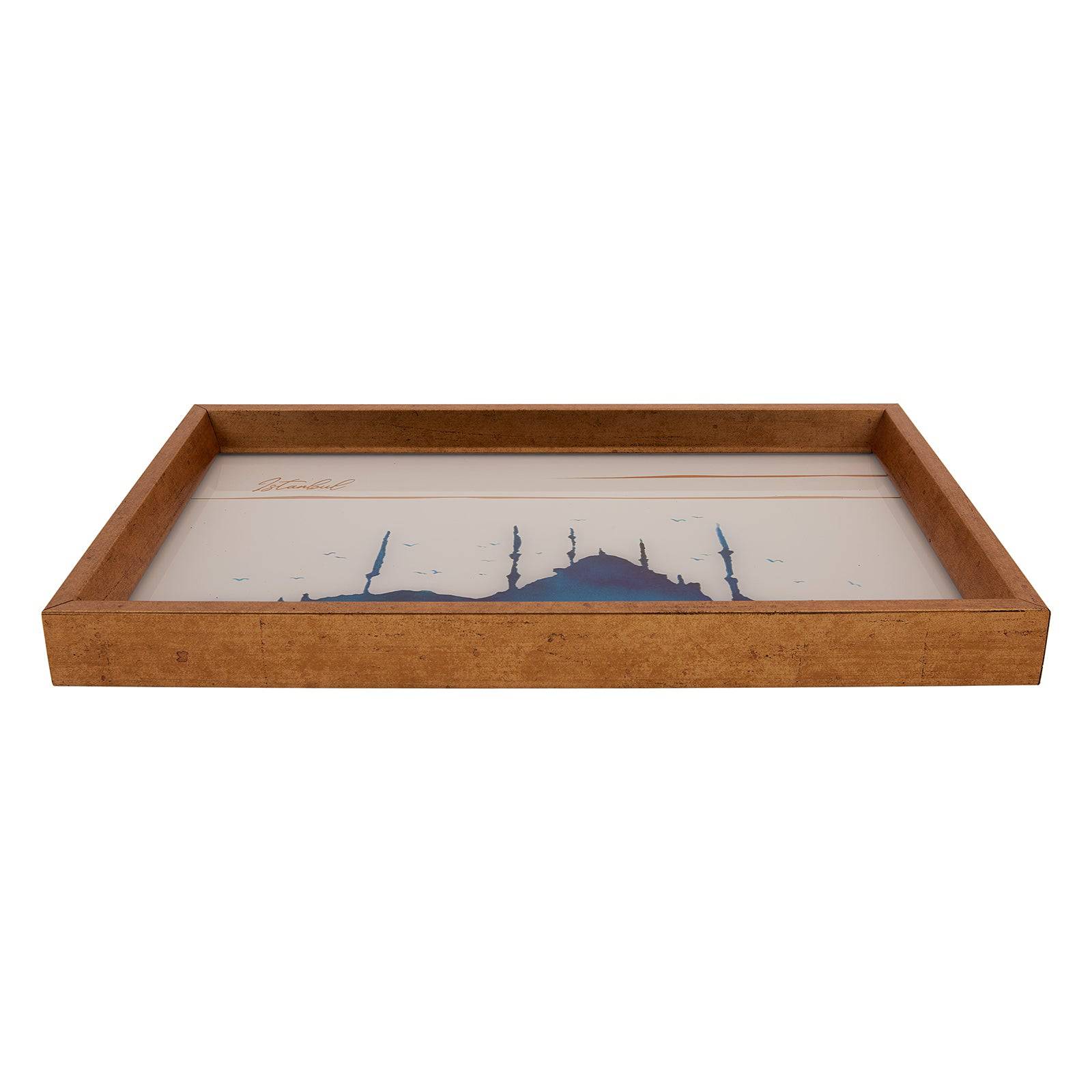 Karaca Istanbul Silhouette Tray 24X40Cm 153.21.01.0157 -  Trays | صينية الصور الظلية في اسطنبول من كاراجا 24 × 40 سم - ebarza Furniture UAE | Shop Modern Furniture in Abu Dhabi & Dubai - مفروشات ايبازرا في الامارات | تسوق اثاث عصري وديكورات مميزة في دبي وابوظبي