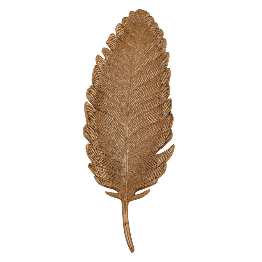 Karaca Leaf Gold Decorative Plate 40X13Cm 153.21.01.0111 -  Plates | كاراجا طبق زخرفي ورق ذهبي 40 × 13 سم - ebarza Furniture UAE | Shop Modern Furniture in Abu Dhabi & Dubai - مفروشات ايبازرا في الامارات | تسوق اثاث عصري وديكورات مميزة في دبي وابوظبي