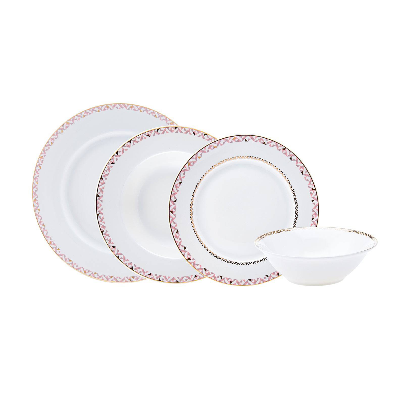 Karaca Lidya 24 Pcs Porcelain Dinnerware Set For 6 Persons 153.03.06.5025 -  Dinnerware Sets | طقم أواني عشاء كاراجا ليديا 24 قطعة من الخزف لـ 6 أشخاص - ebarza Furniture UAE | Shop Modern Furniture in Abu Dhabi & Dubai - مفروشات ايبازرا في الامارات | تسوق اثاث عصري وديكورات مميزة في دبي وابوظبي