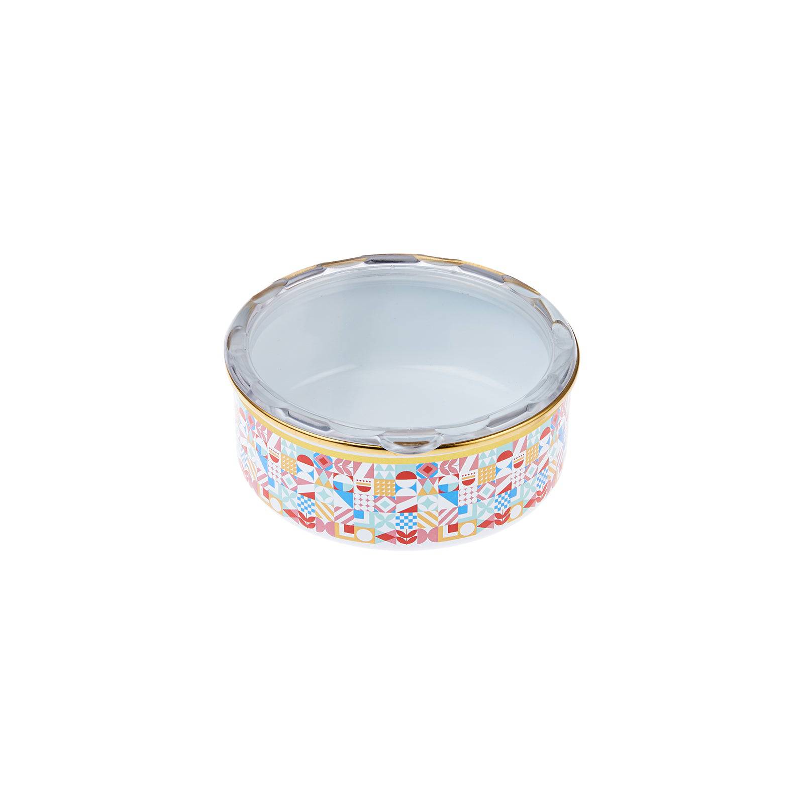 Karaca Lyria Enamel 3 Pcs Storage Container 153.03.06.6022 -  Container Sets | حاوية تخزين كاراجا ليريا المينا 3 قطع - ebarza Furniture UAE | Shop Modern Furniture in Abu Dhabi & Dubai - مفروشات ايبازرا في الامارات | تسوق اثاث عصري وديكورات مميزة في دبي وابوظبي