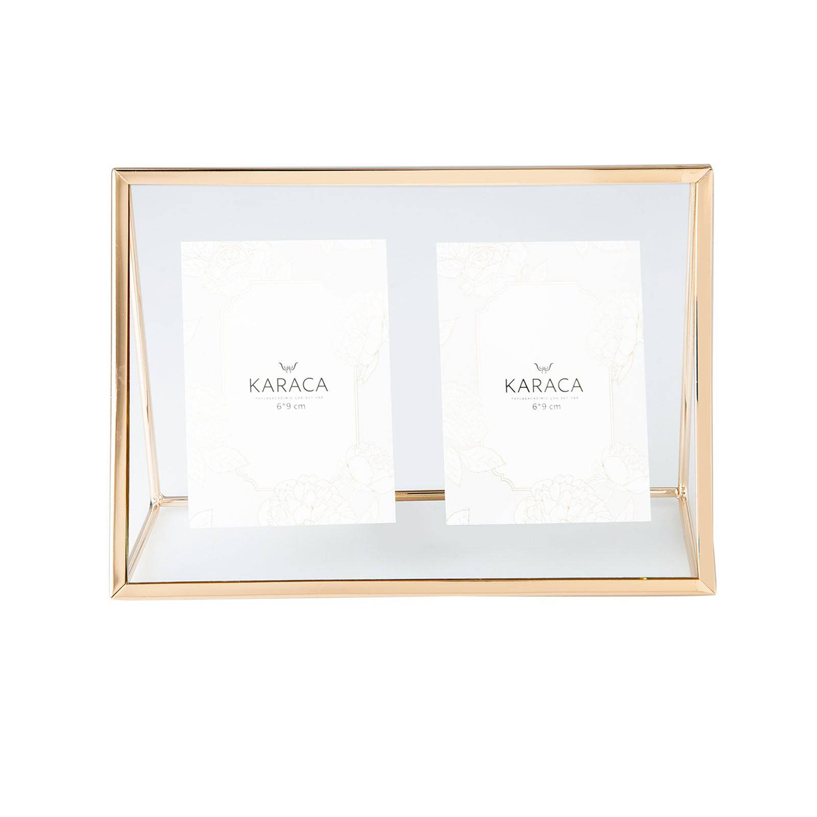 Karaca Magic Set Of 2 7,5X7,5 Cm Gold Frame 153.20.01.0131 -  Photo Frames | 7،5x7،5 مجموعة كاراجا ماجيك بإطار ذهبي سم - ebarza Furniture UAE | Shop Modern Furniture in Abu Dhabi & Dubai - مفروشات ايبازرا في الامارات | تسوق اثاث عصري وديكورات مميزة في دبي وابوظبي