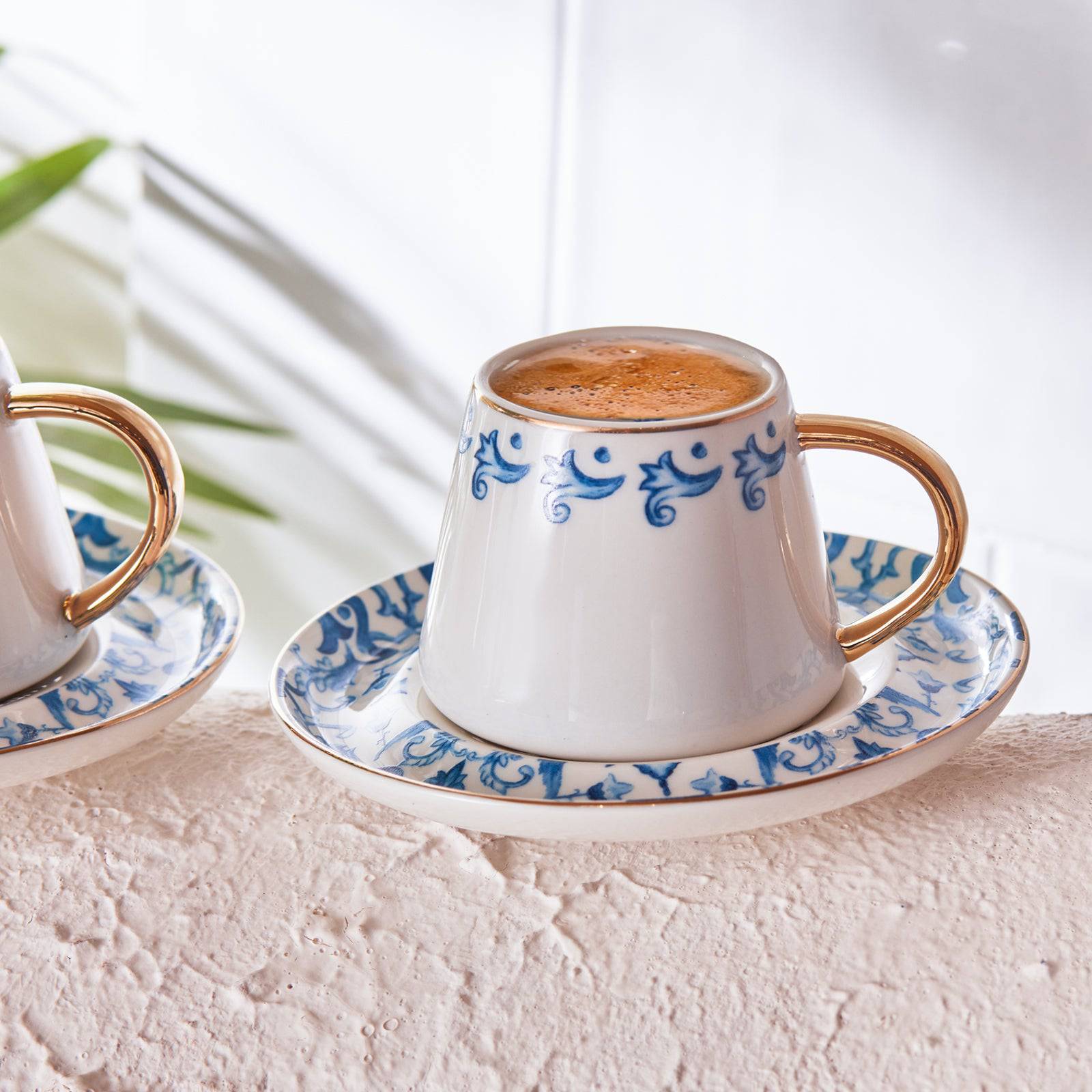 Karaca Mare Set Of 6 Coffee Cups 153.03.06.2201 -  Coffee Sets | طقم كاراجا ماري 6 فناجين قهوة - ebarza Furniture UAE | Shop Modern Furniture in Abu Dhabi & Dubai - مفروشات ايبازرا في الامارات | تسوق اثاث عصري وديكورات مميزة في دبي وابوظبي