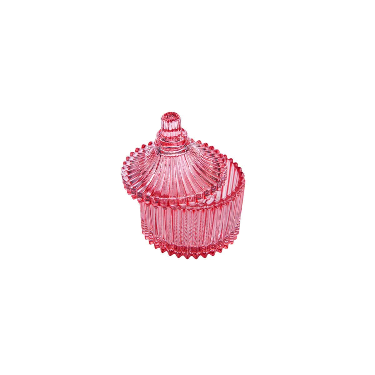 Karaca Mini Lidded Turkish Delight Holder Pink 153.21.01.0191 -  Delight Holders | كاراجا حامل الحلوى التركي الصغير بغطاء وردي - ebarza Furniture UAE | Shop Modern Furniture in Abu Dhabi & Dubai - مفروشات ايبازرا في الامارات | تسوق اثاث عصري وديكورات مميزة في دبي وابوظبي