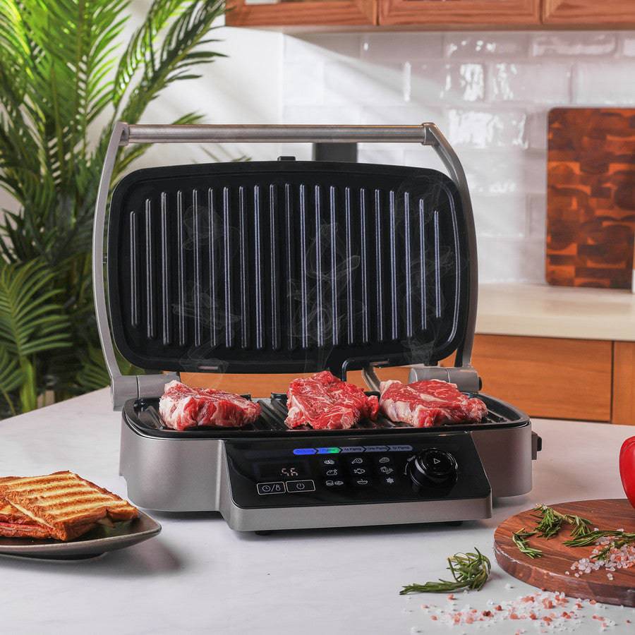 Karaca Multigrill Grill And Toaster 153.03.06.2012 -  Kitchen Appliances | شواية ومحمصة كاراجا متعددة الاستخدامات - ebarza Furniture UAE | Shop Modern Furniture in Abu Dhabi & Dubai - مفروشات ايبازرا في الامارات | تسوق اثاث عصري وديكورات مميزة في دبي وابوظبي