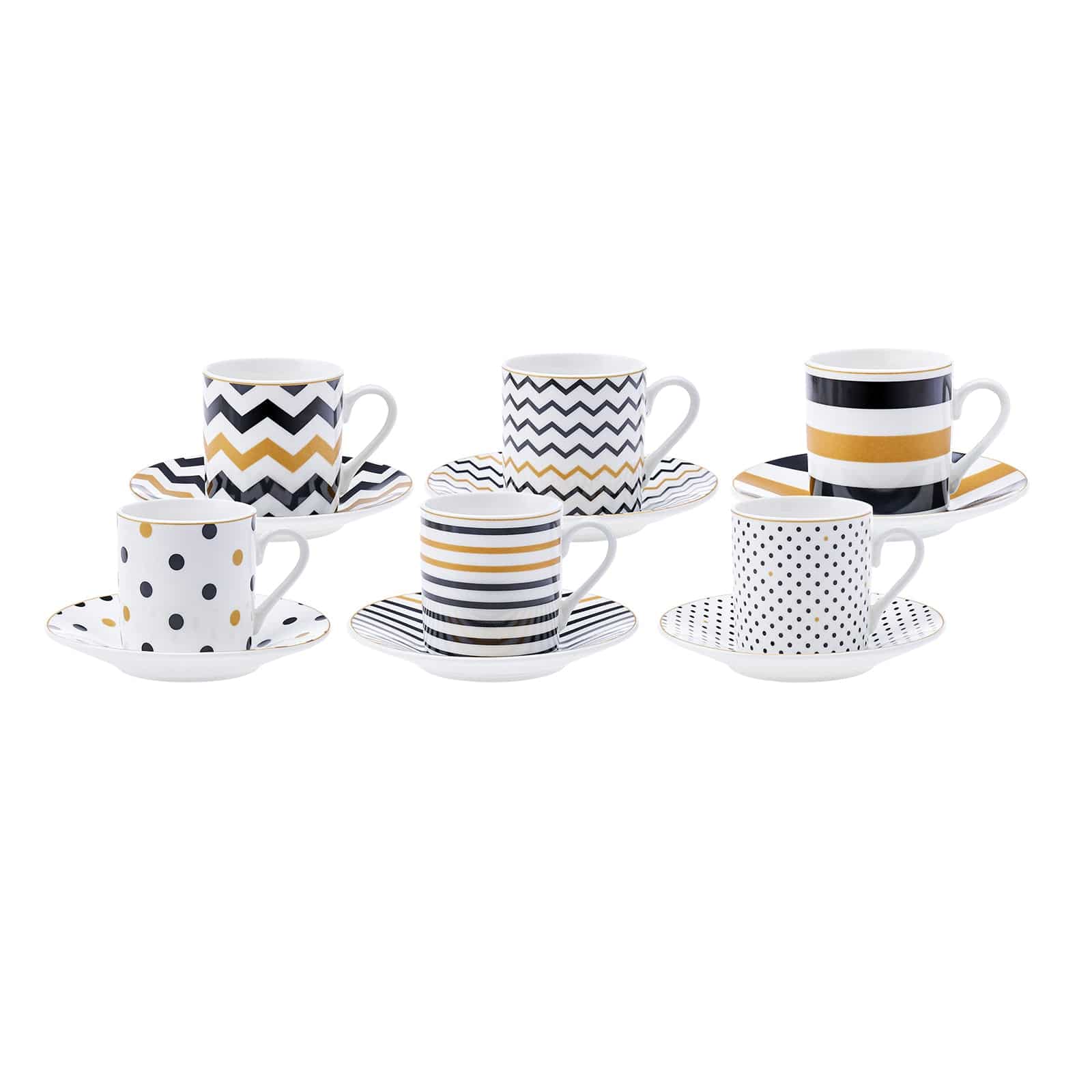 Karaca Nossa Set Of 6 Coffee Cups 153.03.06.5262 -  Coffee Sets | طقم 6 فناجين قهوة كاراجا نوسا - ebarza Furniture UAE | Shop Modern Furniture in Abu Dhabi & Dubai - مفروشات ايبازرا في الامارات | تسوق اثاث عصري وديكورات مميزة في دبي وابوظبي