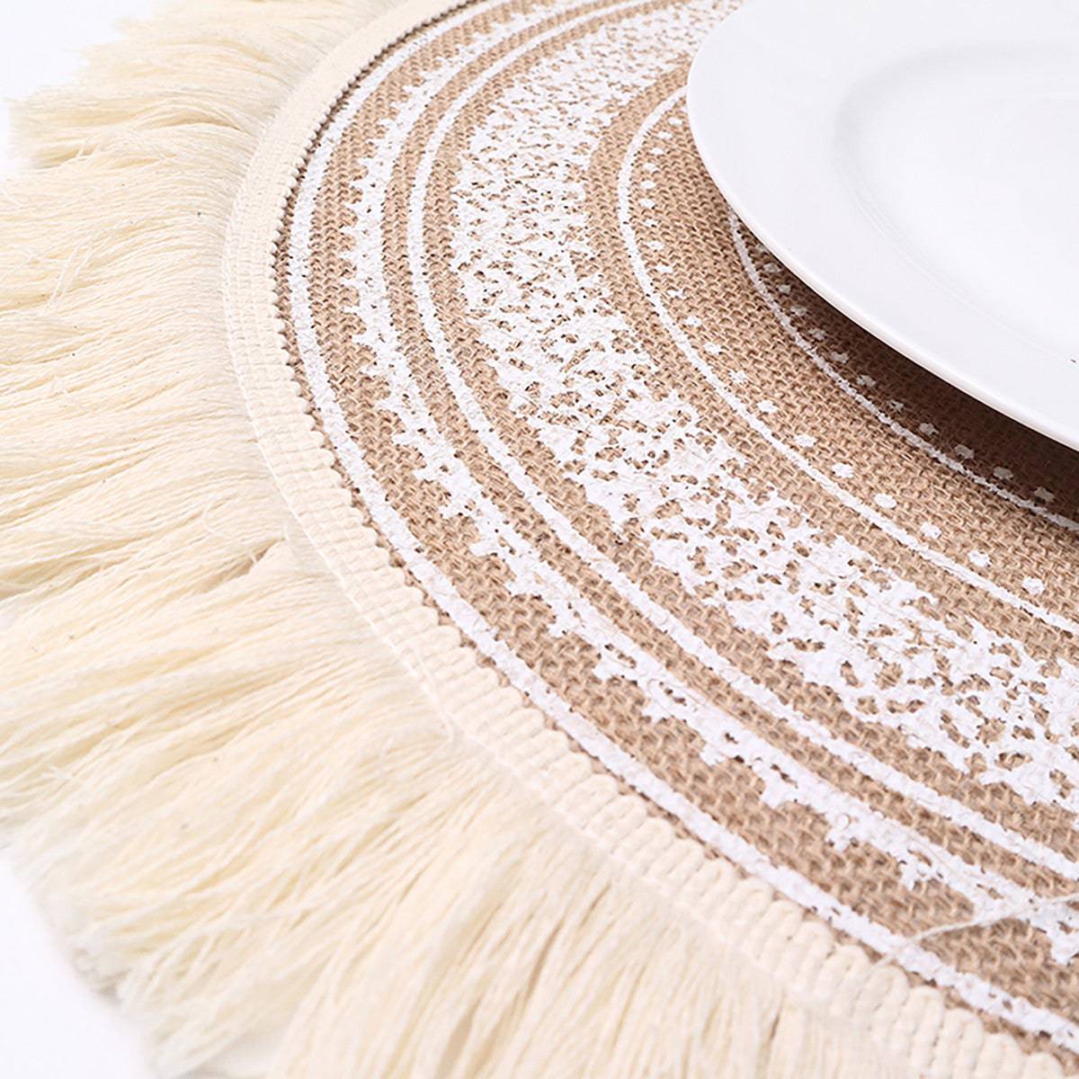 Karaca Ravlen Jute 2 Placemats 153.19.01.1439 -  Placemats | مفرش كاراجا رافلين من الخيش قطعتين - ebarza Furniture UAE | Shop Modern Furniture in Abu Dhabi & Dubai - مفروشات ايبازرا في الامارات | تسوق اثاث عصري وديكورات مميزة في دبي وابوظبي