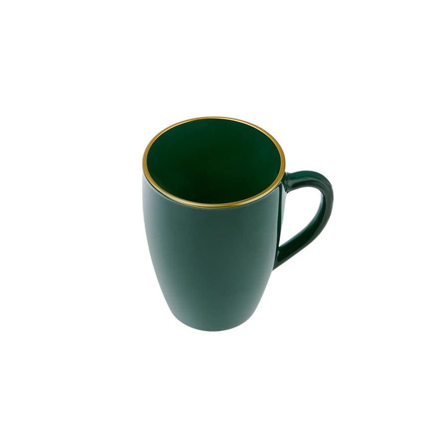 Karaca Retro Green Mug 153.03.06.4616 -  Mugs | كوب كاراجا ريترو الاخضر - ebarza Furniture UAE | Shop Modern Furniture in Abu Dhabi & Dubai - مفروشات ايبازرا في الامارات | تسوق اثاث عصري وديكورات مميزة في دبي وابوظبي