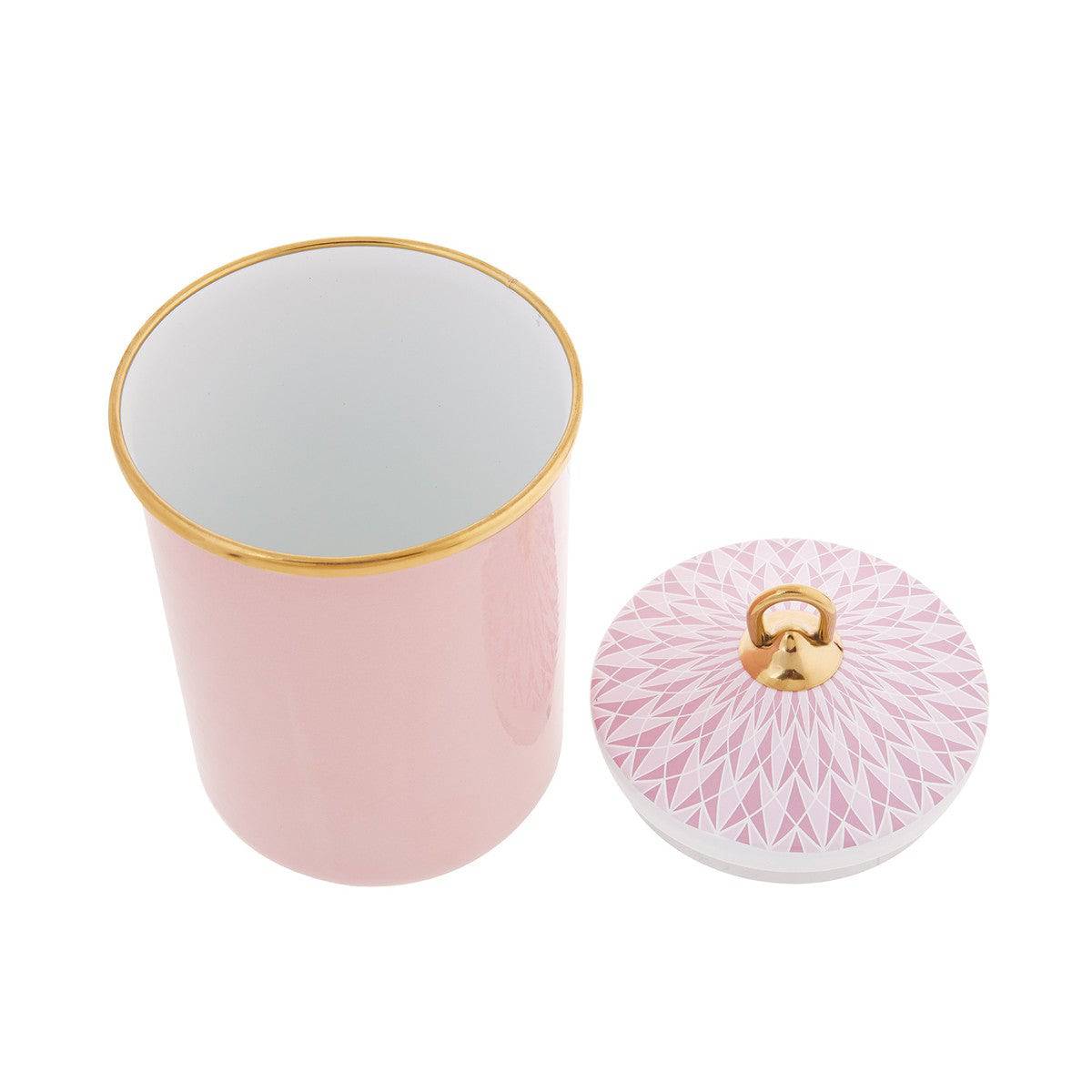 Karaca Retro Pink Storage Container Medium 153.03.06.5028 -  Spice Sets | حاوية تخزين كاراجا ريترو وردي متوسط - ebarza Furniture UAE | Shop Modern Furniture in Abu Dhabi & Dubai - مفروشات ايبازرا في الامارات | تسوق اثاث عصري وديكورات مميزة في دبي وابوظبي