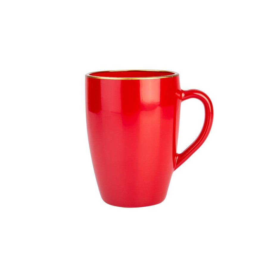 Karaca Roe Retro Red Mug 153.03.06.1607 -  Mugs | كوب كاراجا رو ريترو الأحمر - ebarza Furniture UAE | Shop Modern Furniture in Abu Dhabi & Dubai - مفروشات ايبازرا في الامارات | تسوق اثاث عصري وديكورات مميزة في دبي وابوظبي