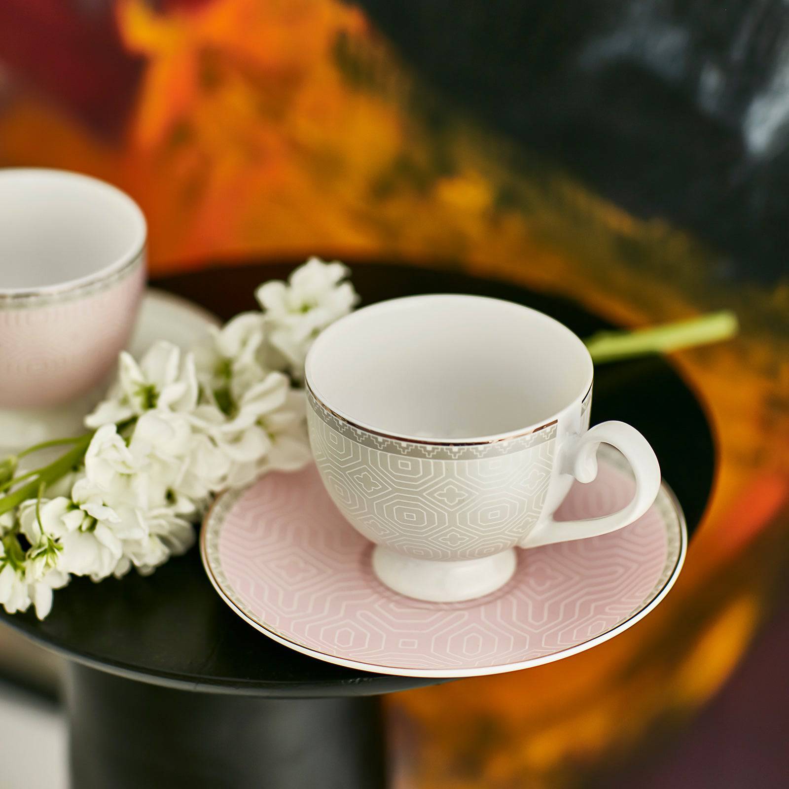 Karaca Romeo 2 Seater Tea Cup 153.03.07.9552 -  Tea Sets | كوب شاي كاراجا روميو بمقعدين - ebarza Furniture UAE | Shop Modern Furniture in Abu Dhabi & Dubai - مفروشات ايبازرا في الامارات | تسوق اثاث عصري وديكورات مميزة في دبي وابوظبي