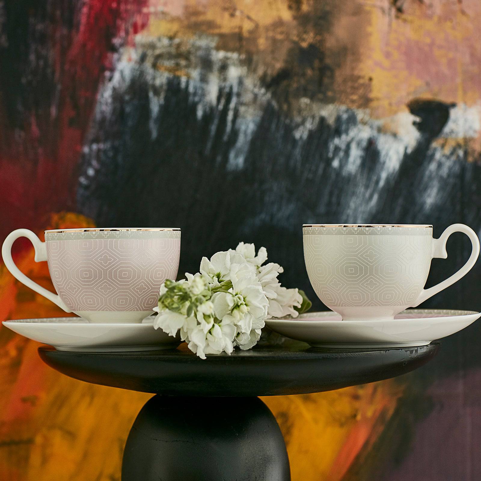 Karaca Romeo 2 Seater Tea Cup 153.03.07.9552 -  Tea Sets | كوب شاي كاراجا روميو بمقعدين - ebarza Furniture UAE | Shop Modern Furniture in Abu Dhabi & Dubai - مفروشات ايبازرا في الامارات | تسوق اثاث عصري وديكورات مميزة في دبي وابوظبي