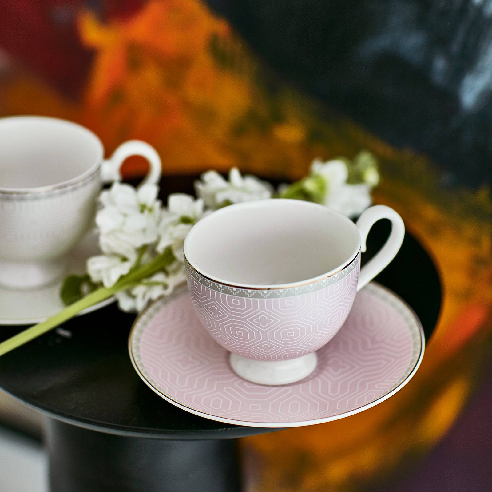 Karaca Romeo 2 Seater Tea Cup 153.03.07.9552 -  Tea Sets - ebarza Furniture UAE | Shop Modern Furniture in Abu Dhabi & Dubai - مفروشات ايبازرا في الامارات | تسوق اثاث عصري وديكورات مميزة في دبي وابوظبي