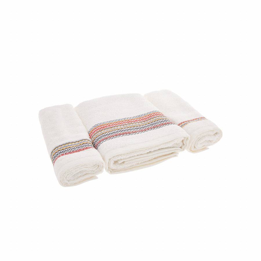 Karaca Sarah Anderson Ingrid Coloured 3 Piece Hand And Face Towel Set 160.02.01.0493 -  Towels | كاراجا سارة أندرسون إنجريد طقم مناشف لليدين والوجه 3 قطع ملونة - ebarza Furniture UAE | Shop Modern Furniture in Abu Dhabi & Dubai - مفروشات ايبازرا في الامارات | تسوق اثاث عصري وديكورات مميزة في دبي وابوظبي