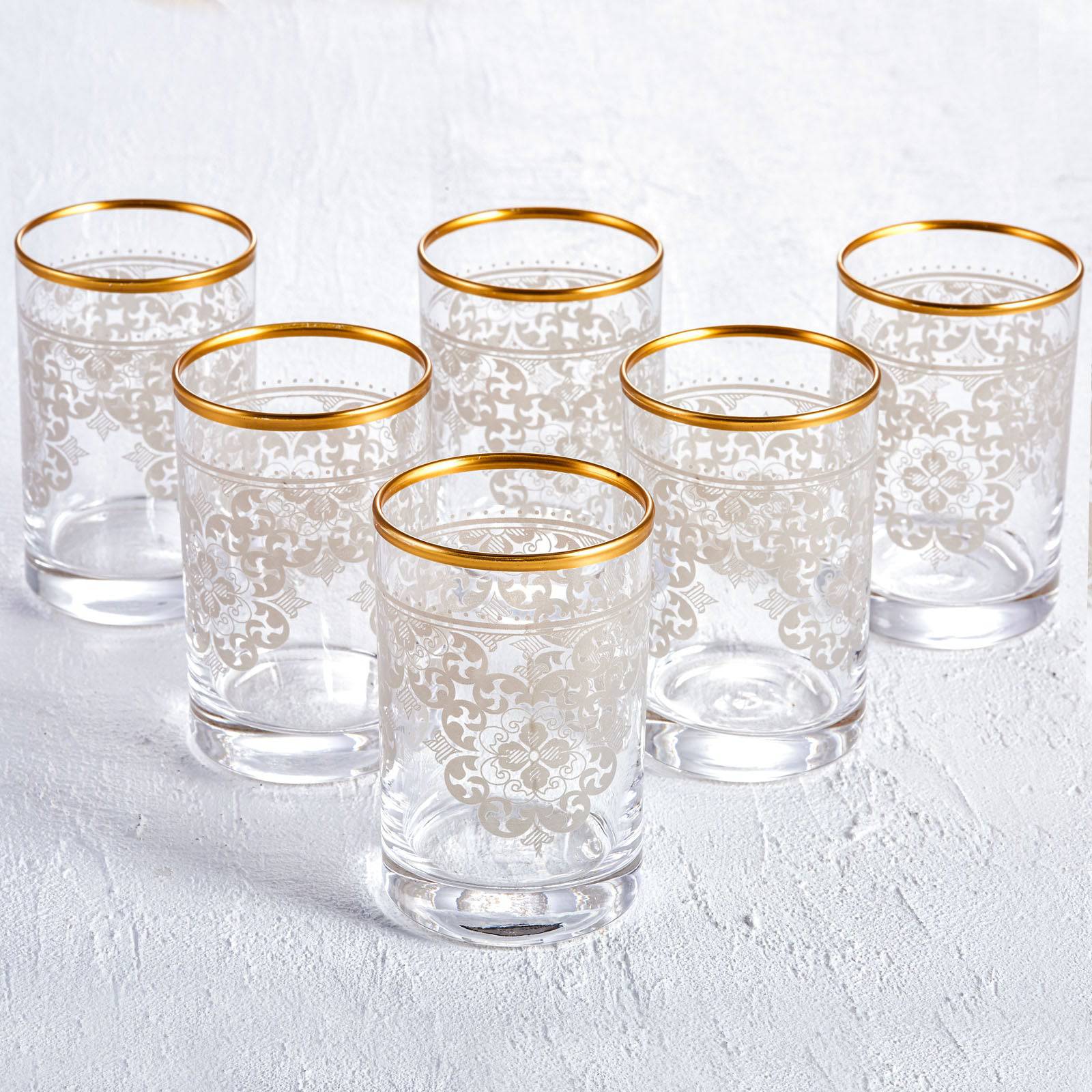 Karaca Sare 6 Glass Gold 153.03.08.0127 -  Drinkware - ebarza Furniture UAE | Shop Modern Furniture in Abu Dhabi & Dubai - مفروشات ايبازرا في الامارات | تسوق اثاث عصري وديكورات مميزة في دبي وابوظبي