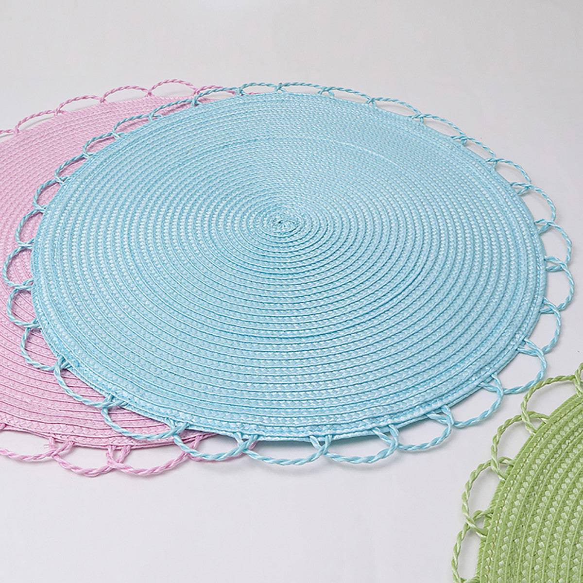 Karaca Sera Woven 2-Piece Placemat Blue 153.20.01.0251 -  Placemats | كاراجا سيرا منسوجة من قطعتين أزرق - ebarza Furniture UAE | Shop Modern Furniture in Abu Dhabi & Dubai - مفروشات ايبازرا في الامارات | تسوق اثاث عصري وديكورات مميزة في دبي وابوظبي