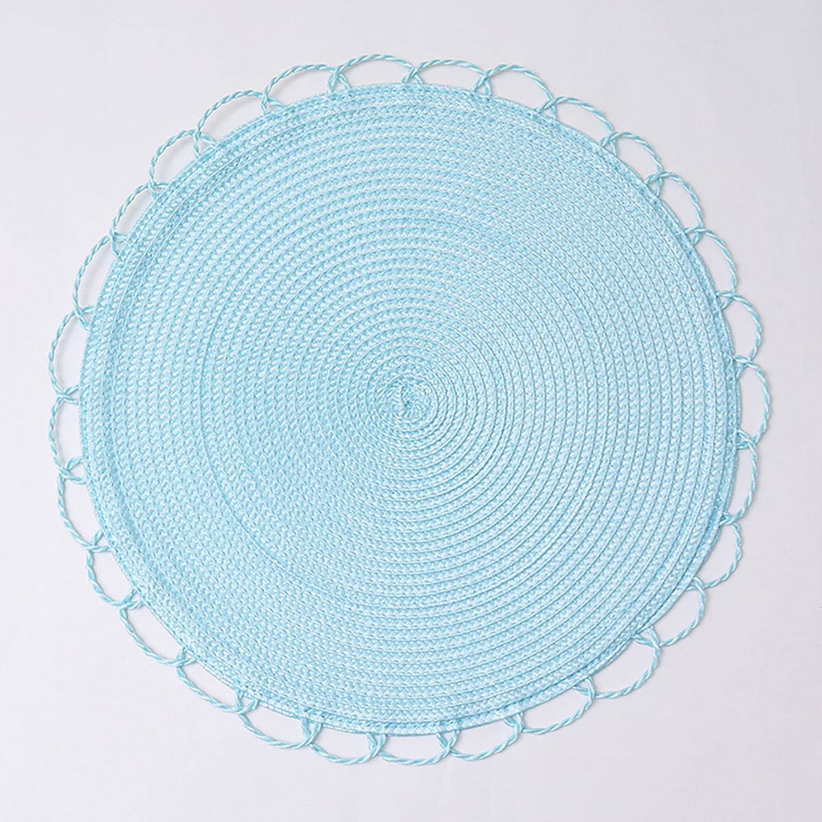 Karaca Sera Woven 2-Piece Placemat Blue 153.20.01.0251 -  Placemats | كاراجا سيرا منسوجة من قطعتين أزرق - ebarza Furniture UAE | Shop Modern Furniture in Abu Dhabi & Dubai - مفروشات ايبازرا في الامارات | تسوق اثاث عصري وديكورات مميزة في دبي وابوظبي