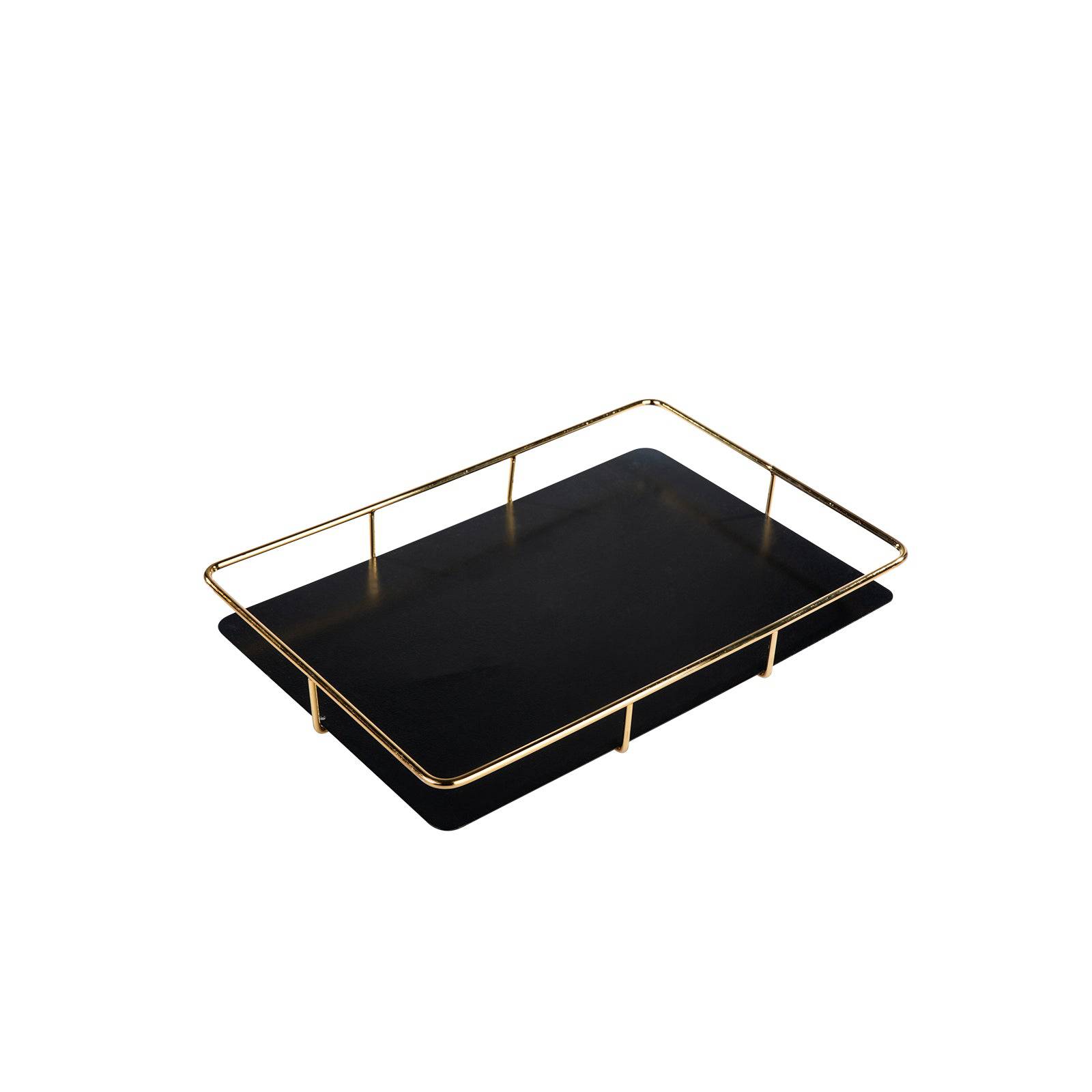 Karaca Set Of 2 Sarah Gold Tray 153.20.01.0181 -  Trays - ebarza Furniture UAE | Shop Modern Furniture in Abu Dhabi & Dubai - مفروشات ايبازرا في الامارات | تسوق اثاث عصري وديكورات مميزة في دبي وابوظبي