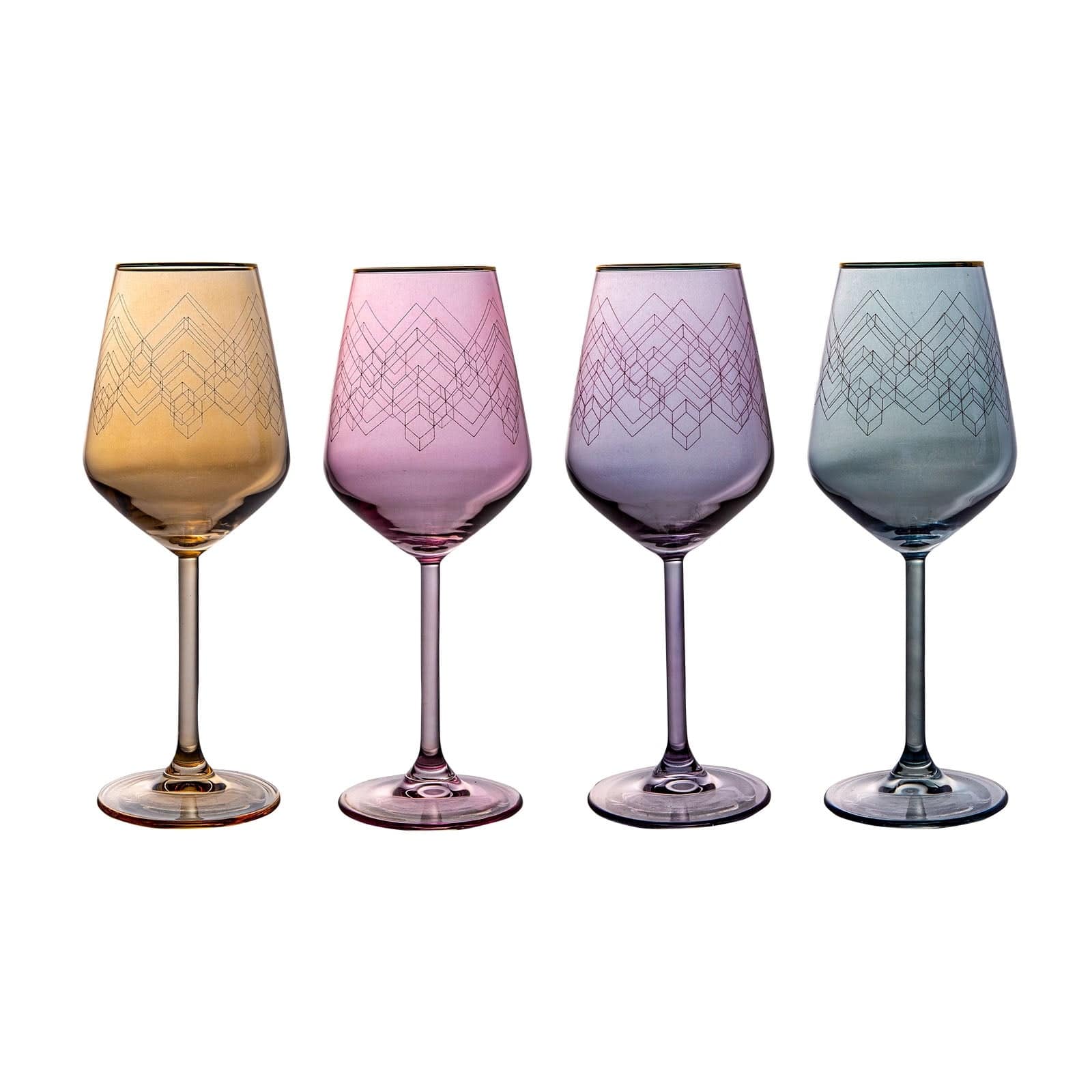 Karaca Sunset 4 Glasses 153.03.07.8032 -  Drinkware | 4 اكواب زجاجيه من كاراجا - ebarza Furniture UAE | Shop Modern Furniture in Abu Dhabi & Dubai - مفروشات ايبازرا في الامارات | تسوق اثاث عصري وديكورات مميزة في دبي وابوظبي