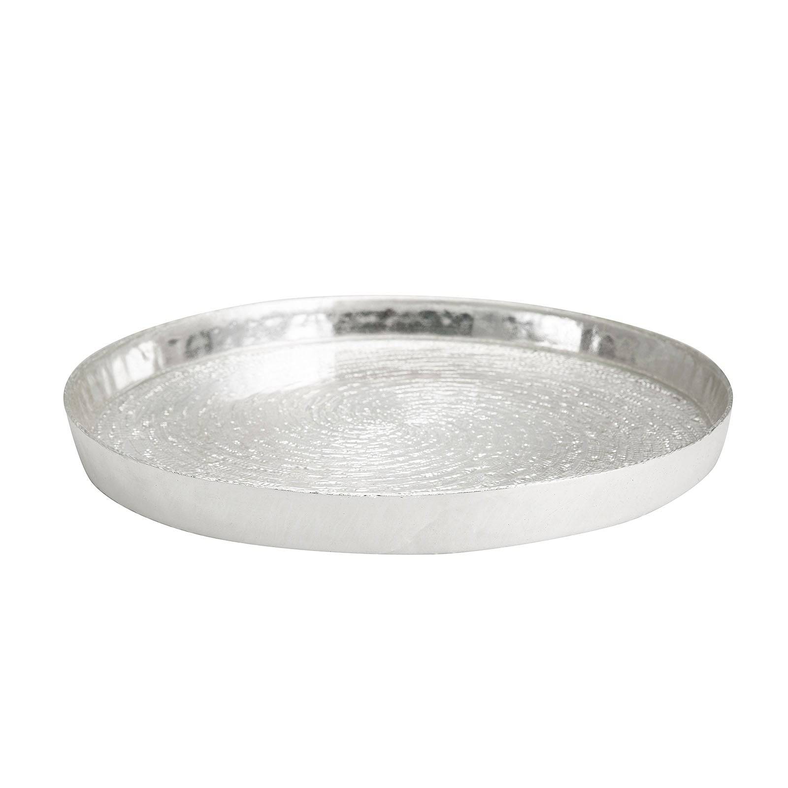 Karaca Wilma Tray Silver 32 Cm 153.19.01.1152 -  Trays | صينية ويلما كاراجا فضي 32 سم - ebarza Furniture UAE | Shop Modern Furniture in Abu Dhabi & Dubai - مفروشات ايبازرا في الامارات | تسوق اثاث عصري وديكورات مميزة في دبي وابوظبي