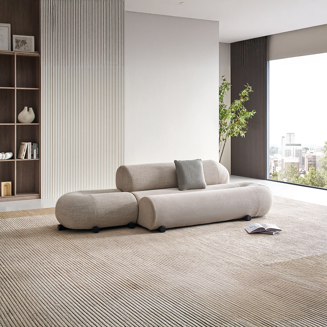 Laisi 2-Seater Mirroring Module With 2/3 Back(Left side) - SF238-F -  Sofas - ebarza Furniture UAE | Shop Modern Furniture in Abu Dhabi & Dubai - مفروشات ايبازرا في الامارات | تسوق اثاث عصري وديكورات مميزة في دبي وابوظبي