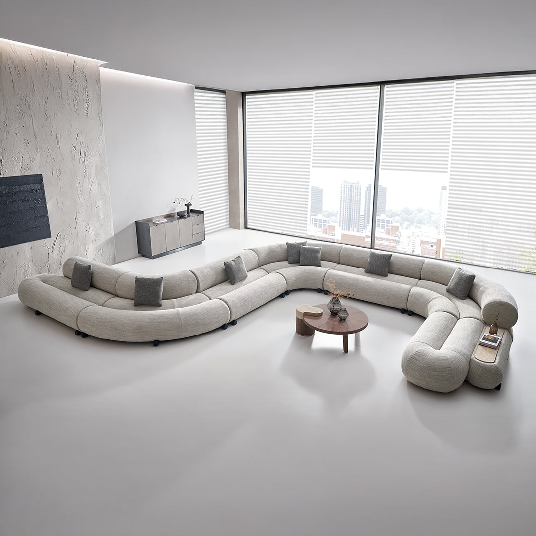 Laisi 90 Degree Corner Module With Short Back - SF238-D -  Sofas - ebarza Furniture UAE | Shop Modern Furniture in Abu Dhabi & Dubai - مفروشات ايبازرا في الامارات | تسوق اثاث عصري وديكورات مميزة في دبي وابوظبي