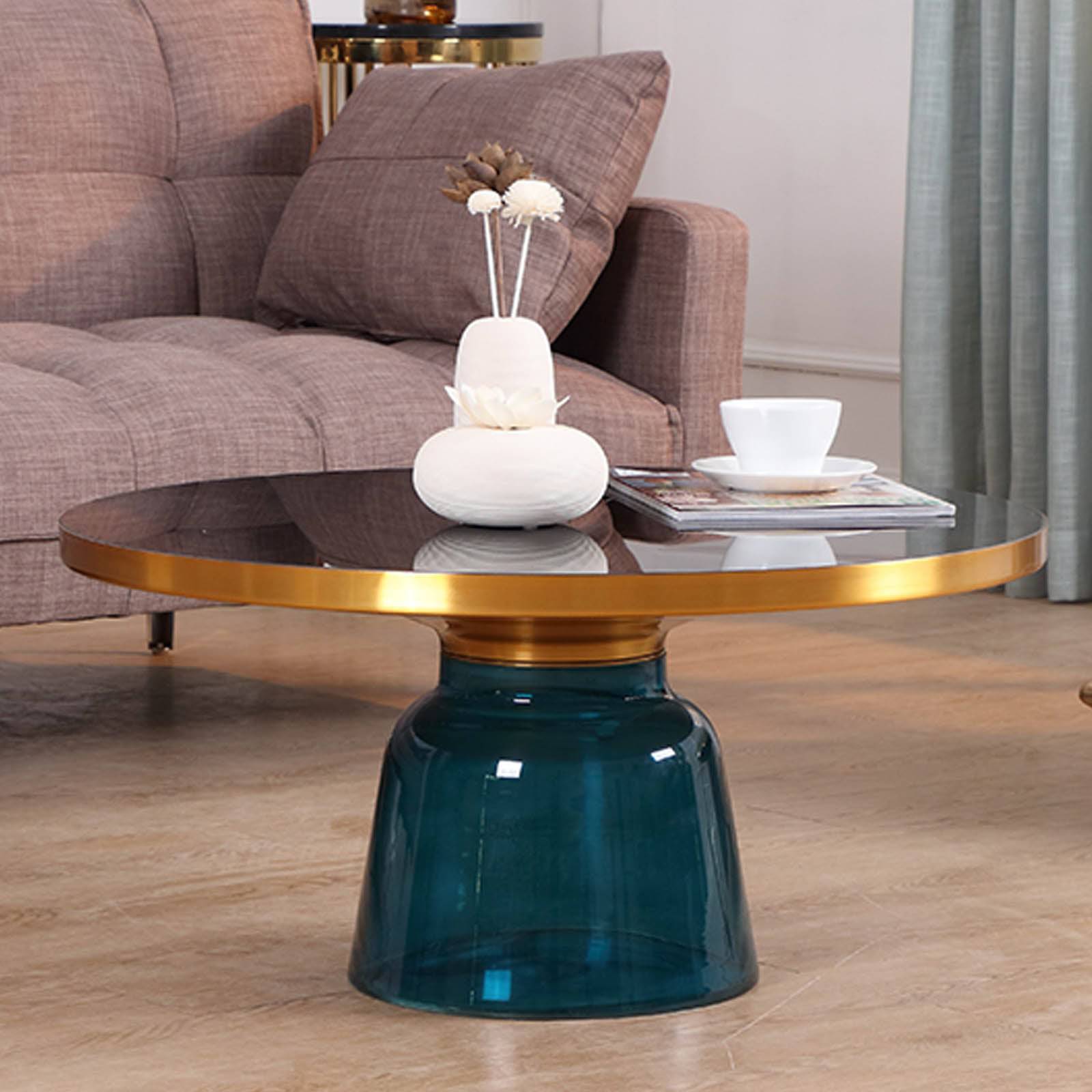 Latina Coffee Table Tg-26-Bl-Ct8485-75-B/G -  Coffee Tables - ebarza Furniture UAE | Shop Modern Furniture in Abu Dhabi & Dubai - مفروشات ايبازرا في الامارات | تسوق اثاث عصري وديكورات مميزة في دبي وابوظبي