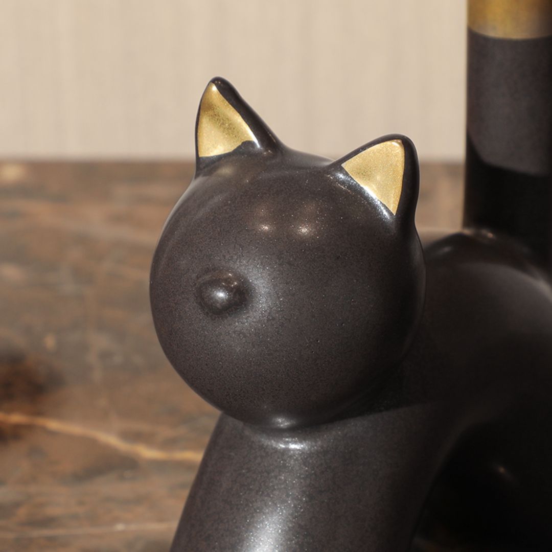 Lazy cat - FD-D24079B -  Home Decor Figurines - ebarza Furniture UAE | Shop Modern Furniture in Abu Dhabi & Dubai - مفروشات ايبازرا في الامارات | تسوق اثاث عصري وديكورات مميزة في دبي وابوظبي