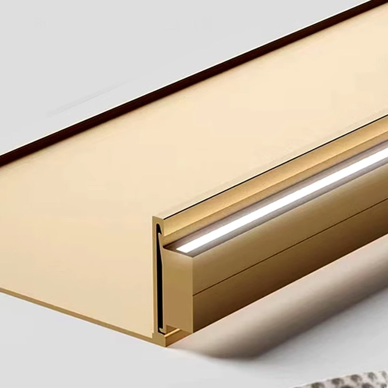 LED Aluminum Panel Light CH4-LT048-80cm-Brush Bronze Gold-With Plug-4000k -  Wall Lamps - ebarza Furniture UAE | Shop Modern Furniture in Abu Dhabi & Dubai - مفروشات ايبازرا في الامارات | تسوق اثاث عصري وديكورات مميزة في دبي وابوظبي