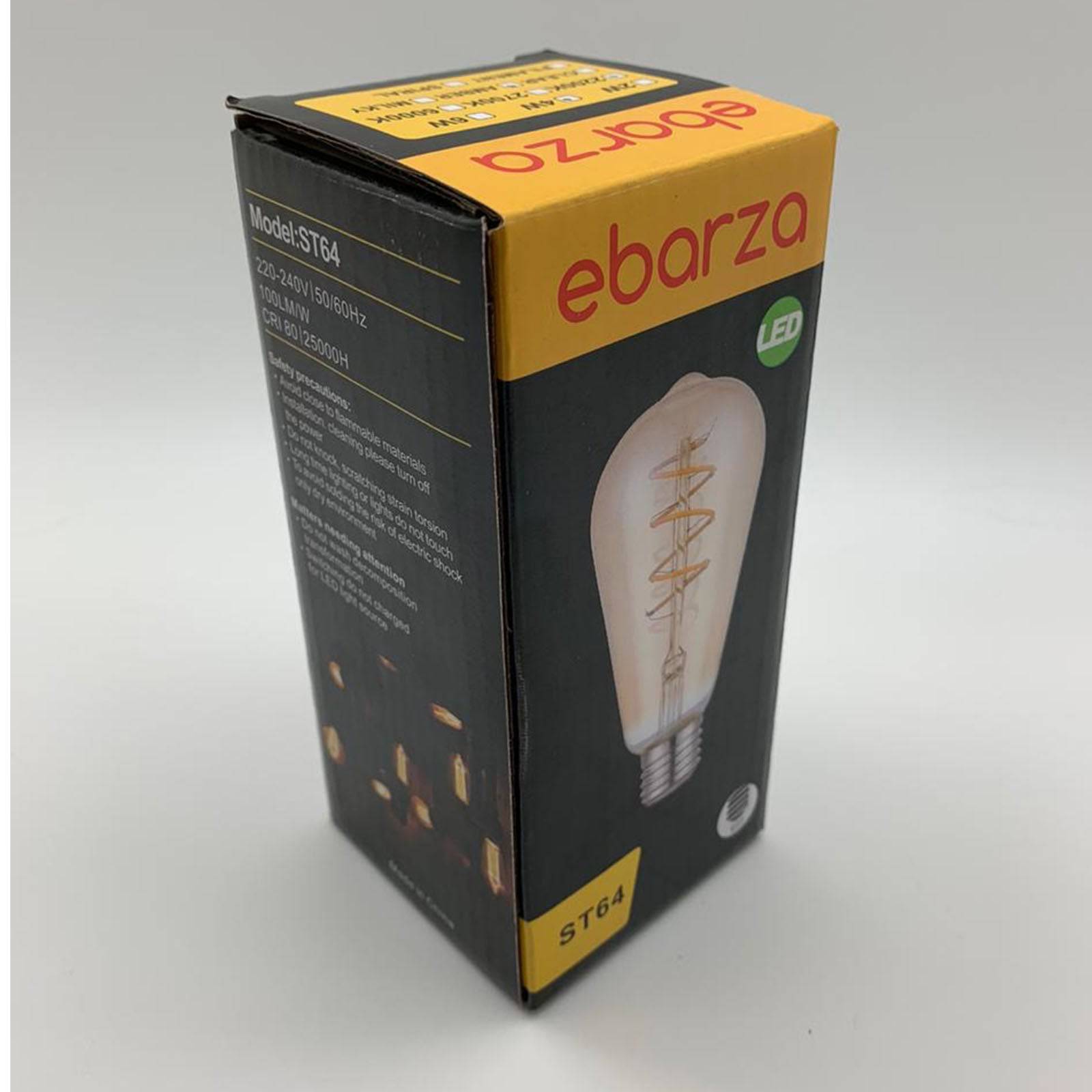 Led E27 Vintage Bulb St64Spiralsoft-4W -  Bulbs - ebarza Furniture UAE | Shop Modern Furniture in Abu Dhabi & Dubai - مفروشات ايبازرا في الامارات | تسوق اثاث عصري وديكورات مميزة في دبي وابوظبي