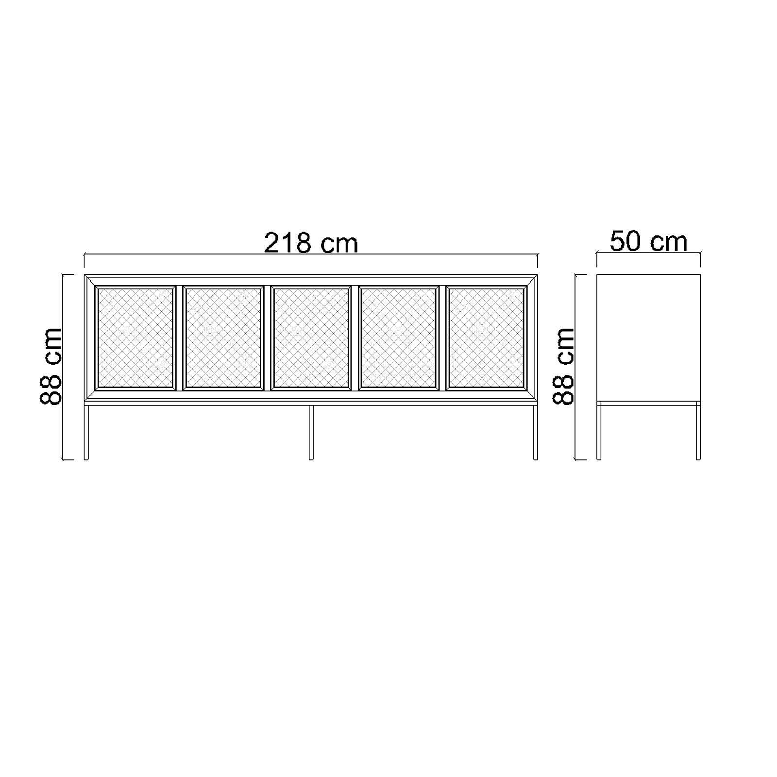 Lema Side Board Leema008 -  Sideboards - ebarza Furniture UAE | Shop Modern Furniture in Abu Dhabi & Dubai - مفروشات ايبازرا في الامارات | تسوق اثاث عصري وديكورات مميزة في دبي وابوظبي