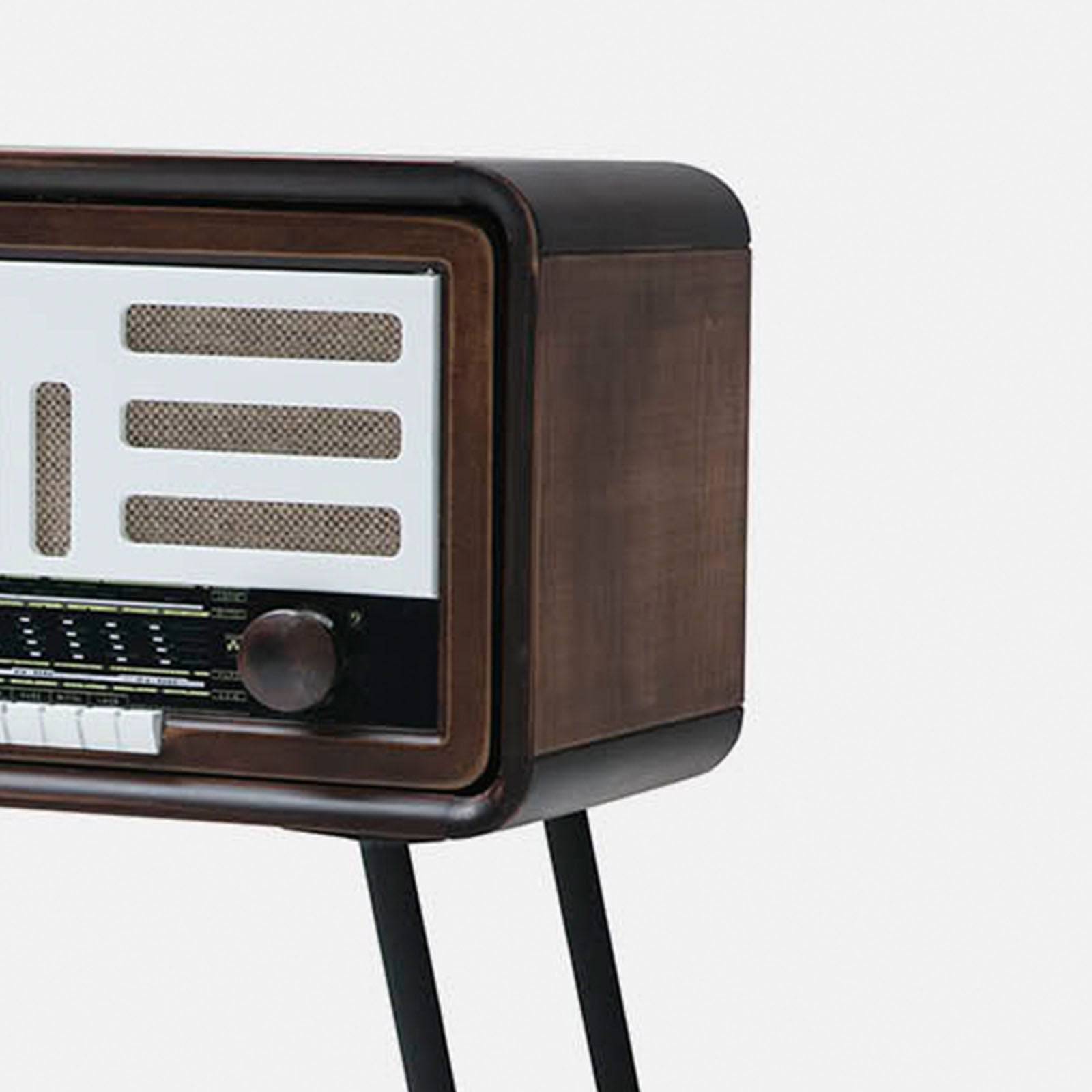 Leo Vintage Radio Style Table  Leo001 -  Side Tables - ebarza Furniture UAE | Shop Modern Furniture in Abu Dhabi & Dubai - مفروشات ايبازرا في الامارات | تسوق اثاث عصري وديكورات مميزة في دبي وابوظبي