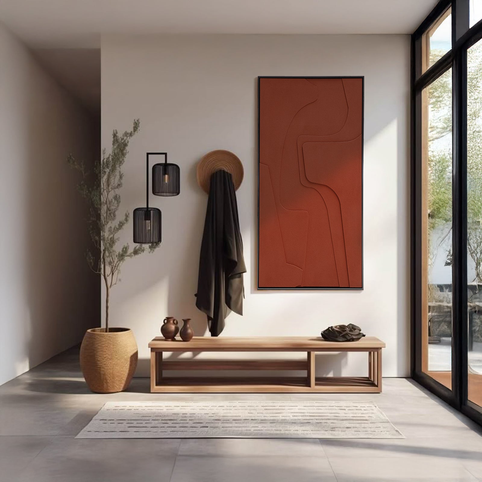 Levels Hand Painted Art Foam Carving Painting 80*160cm SOASAMPLE022 -  Paintings - ebarza Furniture UAE | Shop Modern Furniture in Abu Dhabi & Dubai - مفروشات ايبازرا في الامارات | تسوق اثاث عصري وديكورات مميزة في دبي وابوظبي