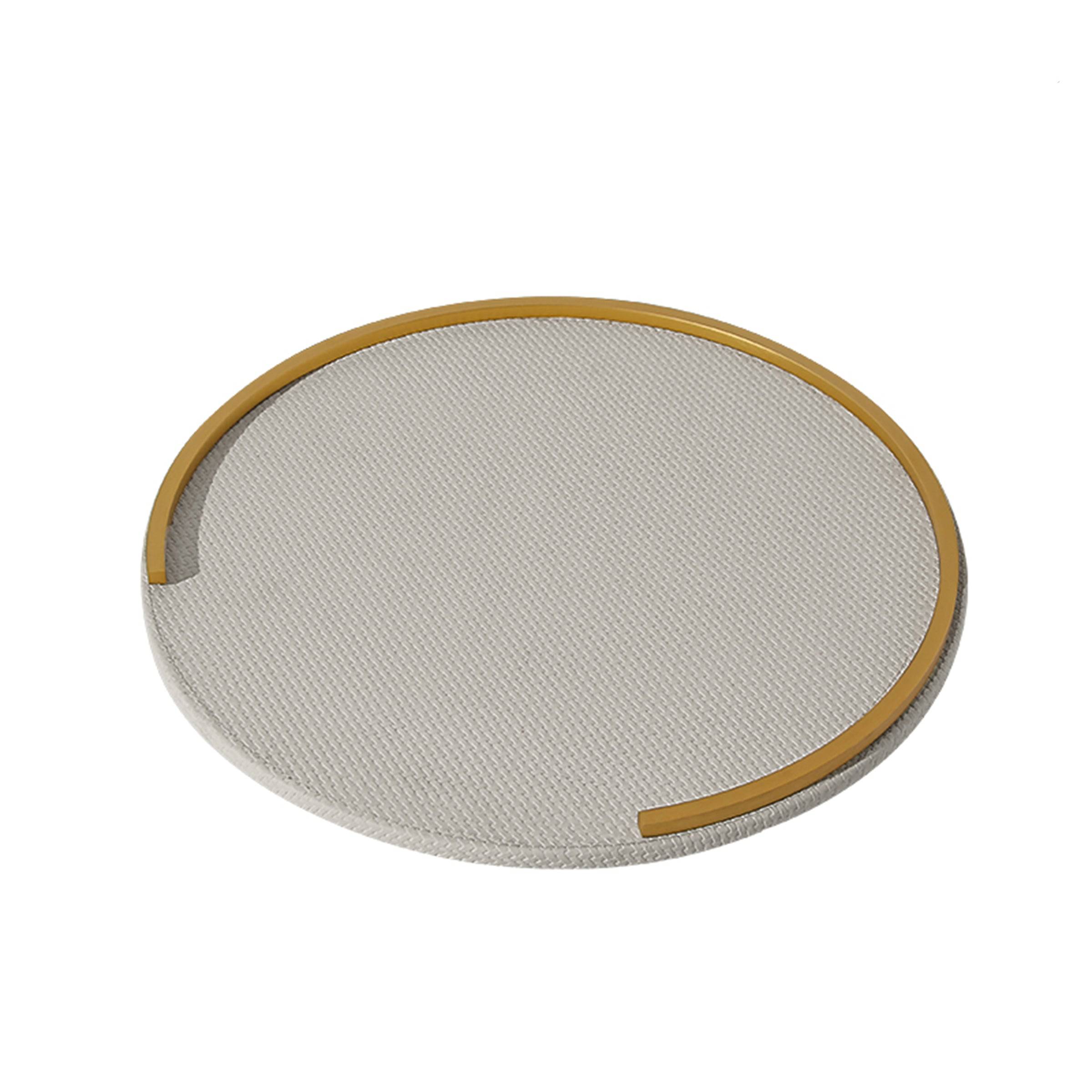 Light Grey Leather Decorative Tray Fb-Pg2146A -  Trays | صينية جلد رمادية فاتحة للديكور - ebarza Furniture UAE | Shop Modern Furniture in Abu Dhabi & Dubai - مفروشات ايبازرا في الامارات | تسوق اثاث عصري وديكورات مميزة في دبي وابوظبي