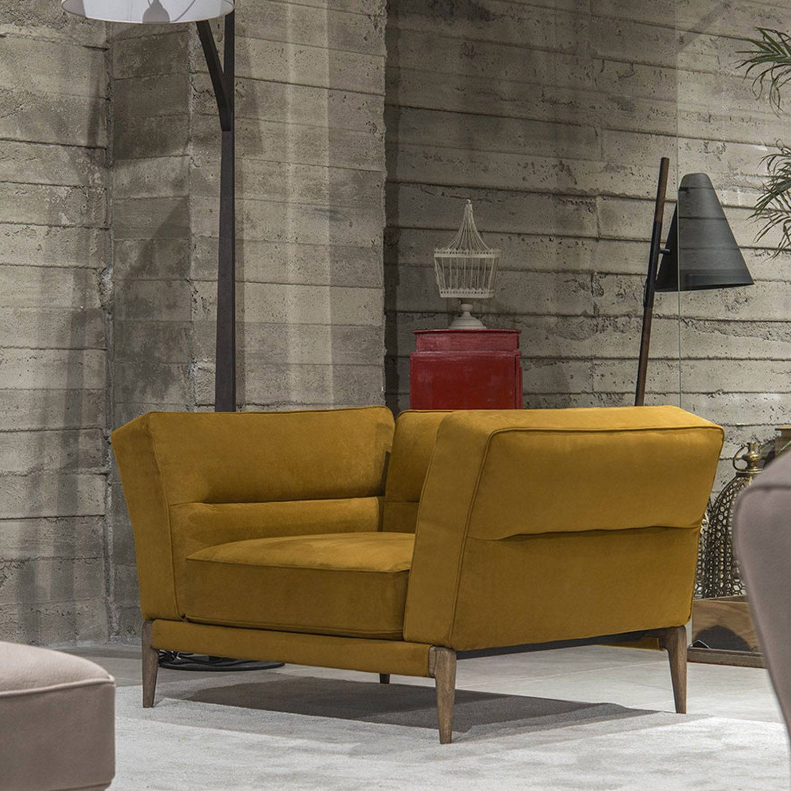 Ligna Armchair  Ligna-Ac1 -  Armchairs - ebarza Furniture UAE | Shop Modern Furniture in Abu Dhabi & Dubai - مفروشات ايبازرا في الامارات | تسوق اثاث عصري وديكورات مميزة في دبي وابوظبي