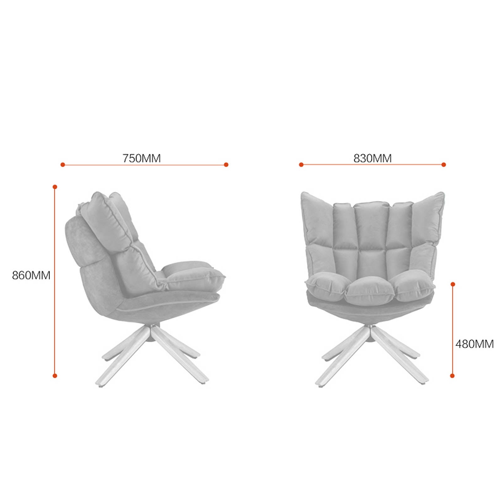 Lille Lounge Chair Lc005 Grn8016 -  Lounge Chairs - ebarza Furniture UAE | Shop Modern Furniture in Abu Dhabi & Dubai - مفروشات ايبازرا في الامارات | تسوق اثاث عصري وديكورات مميزة في دبي وابوظبي