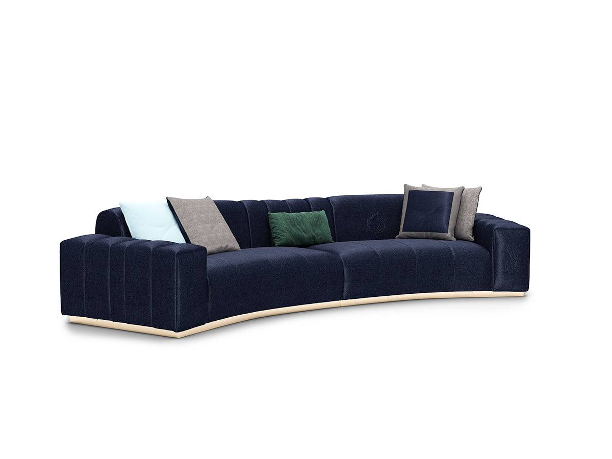 Lisa Curved Sofa Lisavol2001 -  Sofas | أريكة منحنية ليزا - ebarza Furniture UAE | Shop Modern Furniture in Abu Dhabi & Dubai - مفروشات ايبازرا في الامارات | تسوق اثاث عصري وديكورات مميزة في دبي وابوظبي